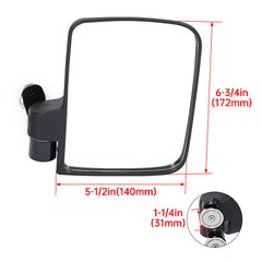 2-Magnetic Tractor Backup Mirrors For Kubota John Deere Forklift