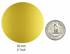 Royal Green 2 Inch Gold Large Round Dot Stickers 50mm (5cm) 1200 Pack on Rolls