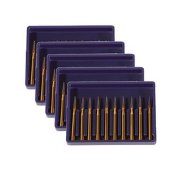 Dental Tungsten Carbide Gold Burs FG7901 Trimming / Finishing / Polishing Flame