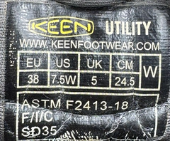 Keen Utility Atlanta Cool ll Work Shoes Womens 7.5 W Leather Composite Toe Brown