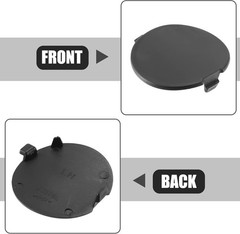 Car Rear Left Right Bumper Towing Tow Eye Hook Cover Cap Fit for – Pack of 2 Bla