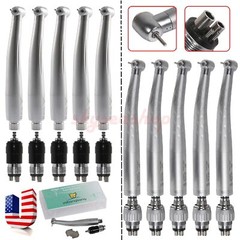1-5 YABANGBANG Dental High Speed Handpiece + 4 Hole Quick Coupler 360° / Rotor