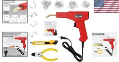 Portable Vehicle Plastic Welder Gun Kit for Bumper Repair – 200 Staples Included