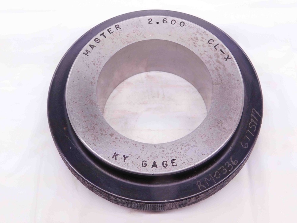 2.6000 CL X MASTER PLAIN BORE RING GAGE 2.5938 +.0062 2 19/32 66 mm 2.600 CHECK