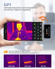 ANCEL IR101 Thermal Imaging Camera High IR Resolution 256X192 For IOS Phones