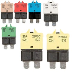 5PC 5A-30A Circuit Breakers Resettable Blade Type Fuse Car Truck Boat Marine