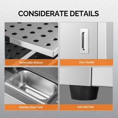 Commercial Food Warmer Countertop Hot Box Warming Cabinet for Restaurant Buffet