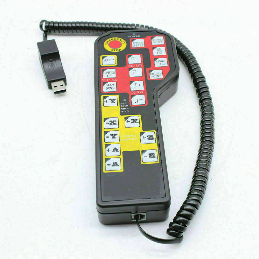 Mach3 USB Pendant Handwheel 4-Axis Remote Controller for CNC 6040/6090 Engraver