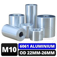 6061 Aluminium Standoff Spacers M10 Stand off Collar 22mm-26mm OD Round Spacer