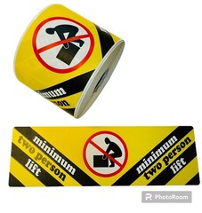 Heavy Lift Two Person Mimimum 2.5″ X 8″ Shipping Adhesive Labels 250 per roll