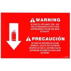 🔥 Strike First 6 Litre K-CLASS Fire Extinguisher W/ 2026 Cert. Tag And 2 Signs