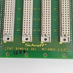 Schroff LPKF BPMBUS6 961 MotionBus 6-Slot Backplane Board 23090-074 Used