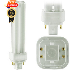 Circle (4 Pack PLC-18W 835, 4 Pin G24q-2, 18 Watt Double Tube 4 Pack, 5000k