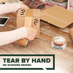 Box Lock Paper Packing Tape Kraft Brown Extreme Grip Kraft Paper Tape That