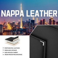 Car Seat Covers Mercedes GLE 450 2020-2026 Luxury Nappa Leather Set Black White