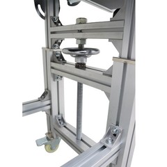 59×19.7in PU Belt Conveyor Machine Food Inclined Conveyor110V 120W Highly Adjust