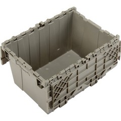 Global Industrial Distribution Container With Hinged Lid 21-7/8×15-1/4×12-7/8