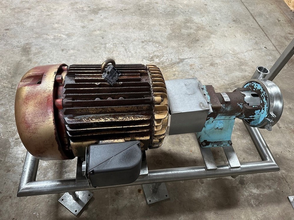 SPX 75 HP Stainless Sanitary Centrifugal Pump, Processing Machinery