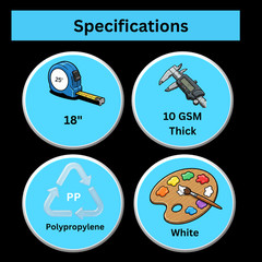 500 to 1000 Disposable Beard Protector White Polypropylene Single Loop Cover