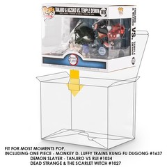 Baskiss 2 Pack Protector Case for Funko Pop Moments, Ultra Thick 0.5mm Clear …