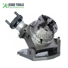 New Tilting Rotary Table 4″(100mm) + 70mm Independent Chuck 4 Jaws EDGE TOOLS