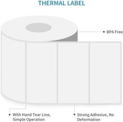 4″X2″ Direct Thermal Shipping Labels 750 per Roll For Zebra & Rollo Printers