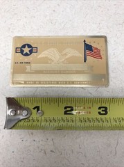 NEW Vintage SSN Social Security Card Metal USA Air Force Navy Military