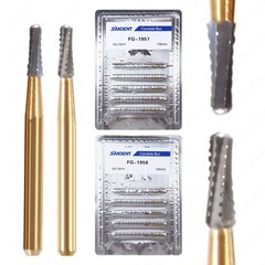 1-20 packs FG1957/FG1958 High Speed Dental Tungsten Carbide Crown Cutting Burs