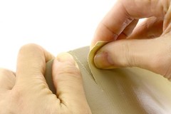 NICHIBAN Cloth Tape, 100mm x 25m Roll, 102N7-100, Yellow Earth