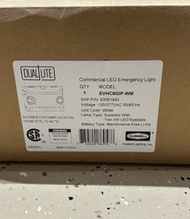 Dual-Lite Commercial LED Emergency Light Model EVHC6-BC Hubbell New