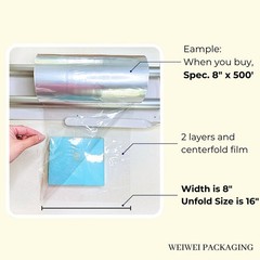 Weiwei – 12″ X 500′ PVC Heat Shrink Wrap Film 75 Gauge Centerfold