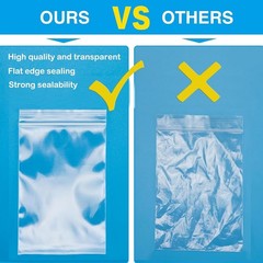 Versatile 2”X 2” Clear Zip Lock Bags – 100 Count for Jewelry, Photos & More