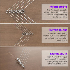 120Pcs Torsional Springs Assortment Kit, Stainless Steel Torsion Springs, Mechan
