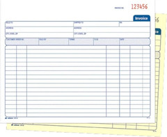 Adams Invoice Book, 2 Part, Carbonless, 50 Count (Pack of 1), White/Canary