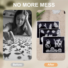 20Pcs Magnetic Sheets for Dies Storage, with Rubber Magnet Sheet, Die Cut Storag
