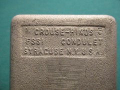 CROUSE HINDS 1/2” FSS1 2-Way Galv. Cast Iron CONDULET
