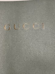 Vintage 1993 GUCCI 5 Ring Binder Black leather Made In Italy Complete All Page