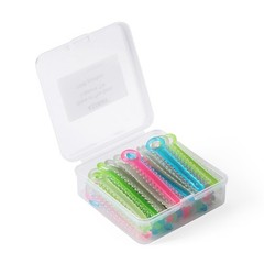 1040pcs/box Dental Orthodontic Ligature Ties Elastic Rubber Bands Dark Light Mix