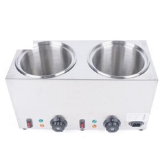 Commercial Hot Fudge Warmer Nacho Cheese Sauce Warmer w/ Pump Dispenser 1600W