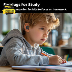(3 Pairs) Silicone Ear Plugs for Sleeping Noise Cancelling, Washable & Reusable