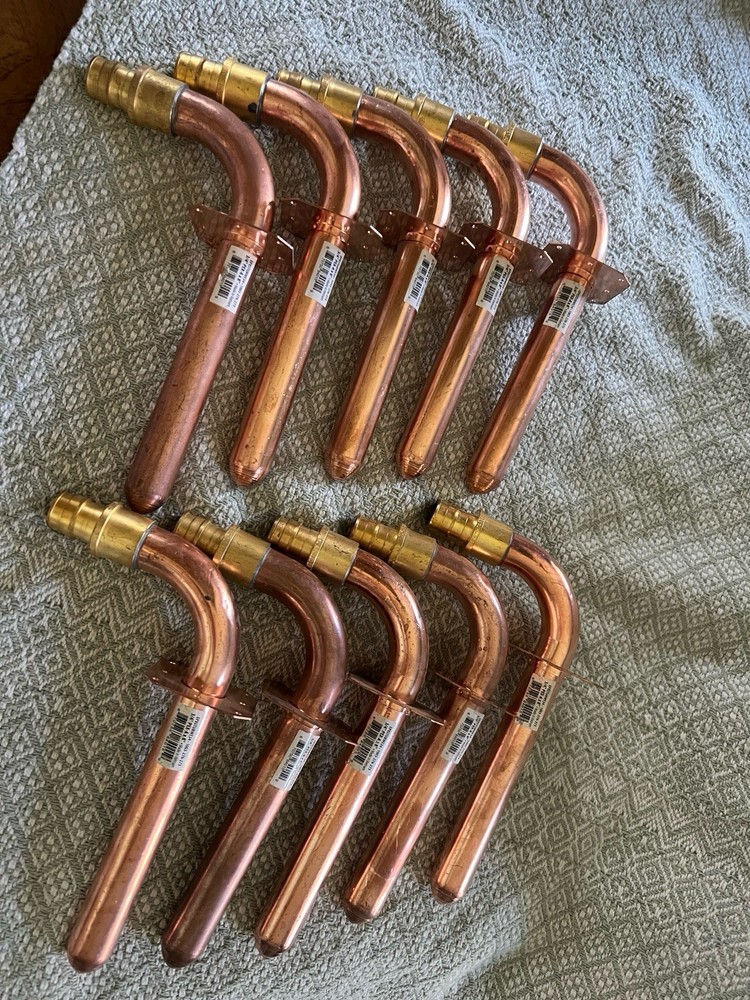10 Pack Apollo PEX-A Expansion Stub Out Elbow with Ear, 3/4 x 8”