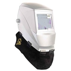 Black Stallion AH5040-BK, Split Cowhide Wrap-Around Helmet Bib, Pack of (1)