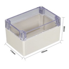 160*110*90mm,Electronic ABS Plastic Enclosure Junction Box Clear