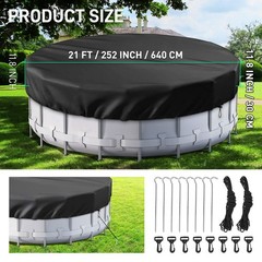 Easy to install and remove Round Pool Cover Ideal for Waterproof and Dustproof