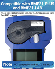 Label Cartridge M21-750-499 Black/White 3/4″ Incompatible with encrypted Brady