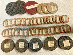 Large Lot of Scotchbrite unitized wheels- 45+