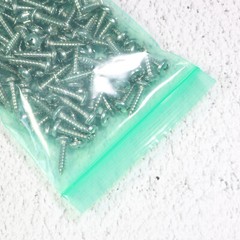New Flat Green Plastic QuickQlick™ Bag Pouches Different QTY and Sizes