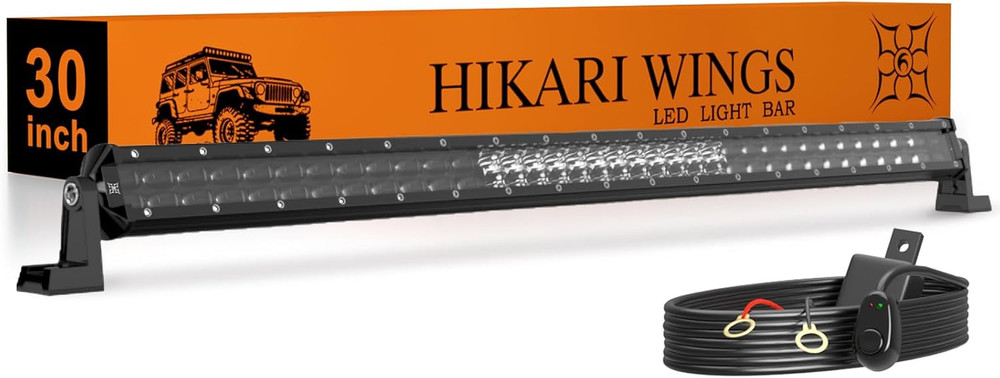 2026 New 30 Inch LED Light Bar, 70,000LM off Road, 70W Spot Flood Combo Beam, IP