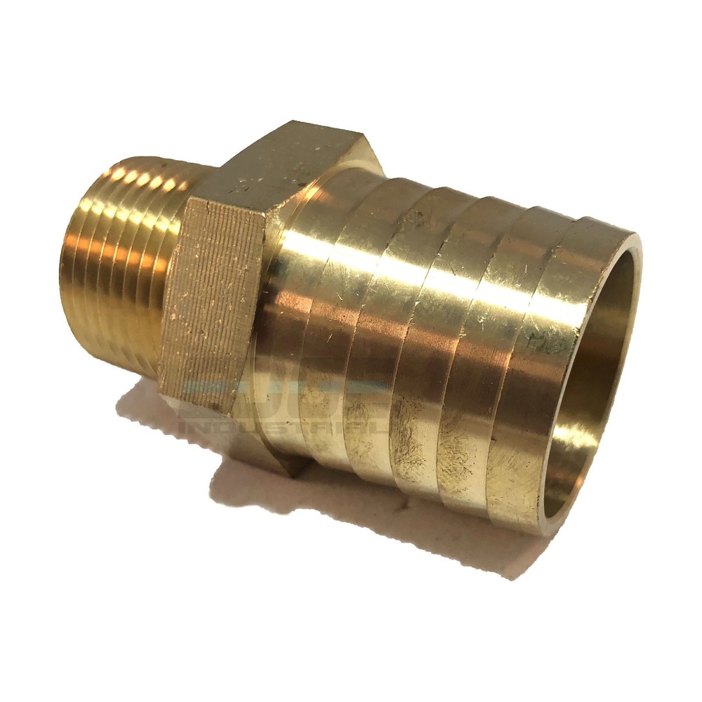 1.25″ HOSE BARB X 3/4 MALE NPT Brass Pipe Fitting NPT Thread Gas Fuel Water Air