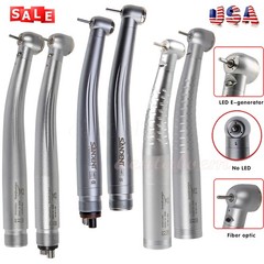 Dental Fiber Optic /E-generator LED /High Speed No-LED Handpiece 2/4/6Hole Quick